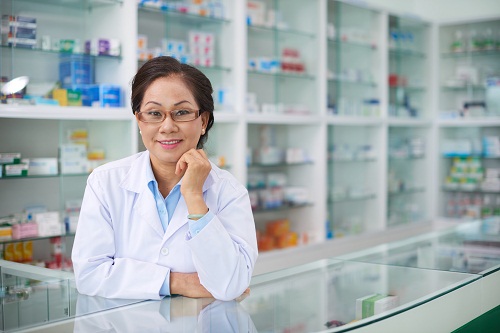 une blouse de pharmacie